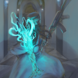 Blue Wizard Character Illustration